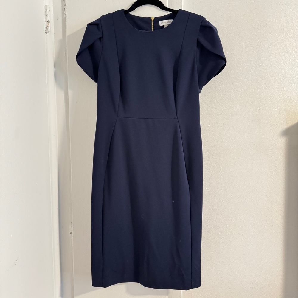 Elegant Navy Blue Dress